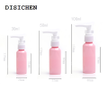 DISICHEN Fashion 5Pcs Empty 30/50/100/150ml Plastic PET Pump Dispenser Transparent Bottles Refillable Containers For Lotion Massage Oils Shampoo. 