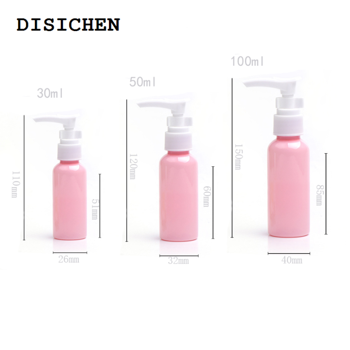 DISICHEN%20Fashion%205Pcs%20Empty%2030/50/100/150ml%20Plastic%20PET%20Pump%20Dispenser%20Transparent%20Bottles%20Refillable%20Containers%20For%20Lotion%20Massage%20Oils%20Shampoo%20-%20Image%202