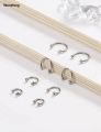 Wenefang 1PCS 16G Surgical Steel Nose Septum Horseshoe Hoop Earring Eyebrow Tragus Lip Piercing Ring Balls Spikes 6-12mm. 