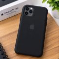Apple iPhone 11 Pro (Tripple Camera-14.4cm-Small Size) Liquid Silicone Soft Cover Case | Microfiber Inside. 