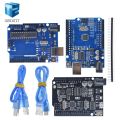 UNO R3 Official Box ATMEGA16U2 / UNO+WiFi R3 Original ATMEGA328P Chip CH340G For Arduino UNO R3 Development Board WeMos ESP8266. 