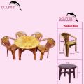 Dolphin Plastic Omega Dining Set ( Brown). 