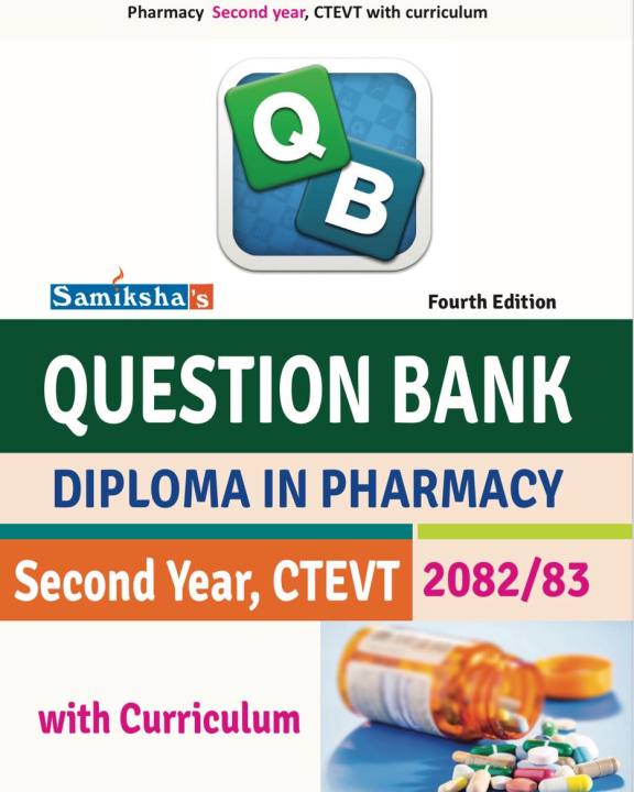 Question Bank Diploma in Pharmacy 2nd Year with Curriculum | Daraz.com.np