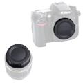 F Mounted Rear Lens Cover + Camera Front Body Cap for Nikon. 