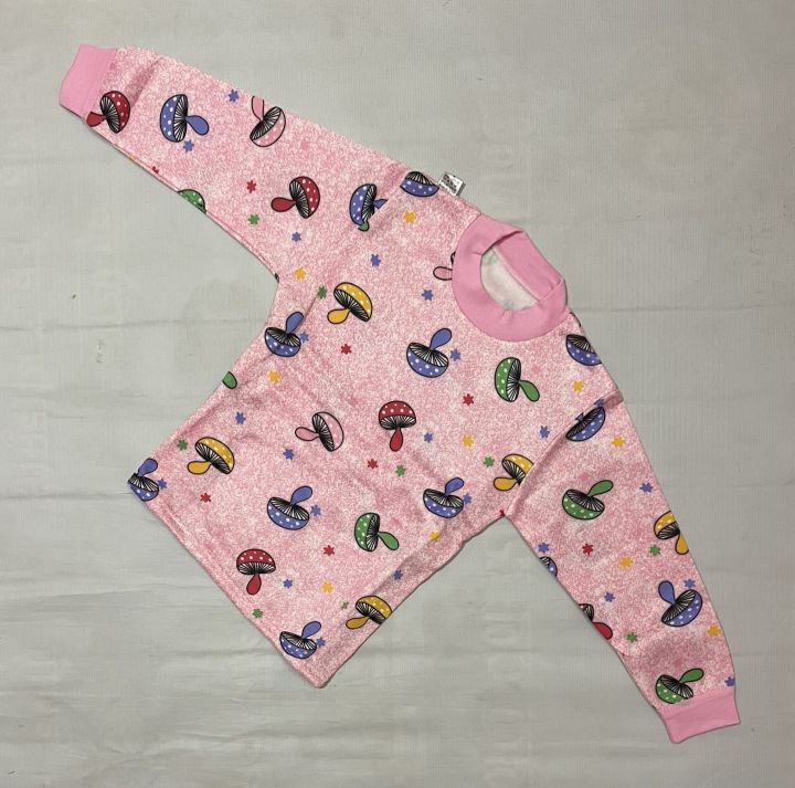 Mushroom%20Printed%202%20Pcs%20Set%20For%20Baby%20Girls%20-%20Image%203