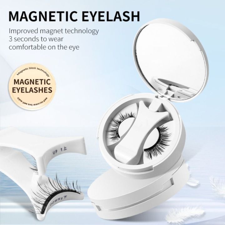 Hot Magnetic Magnetic Eyelashes Kit Natural Look Faux Mink Magnetic Lashes No Glue Reusable False Eyelashes with Magnets for Eyelash Extension