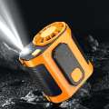 Portable Waist Fan, 10 Speed Fan with LED Light, Hands-Free Wearable Dual Clips Fans & Power Bank, for Camping, Outdoor, Jobsite. 