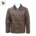 Brown Leather Fur Jacket For Men /Leather Jacket For Men By KTM. 