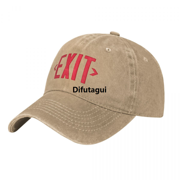 Difutagui%20Exit%20Sign%20Baseball%20Cap%20Hat%20Baseball%20Cap%20Affordable%20New%20In%20The%20Hat%20Anime%20Hat%20Mens%20Women's%20-%20Image%207