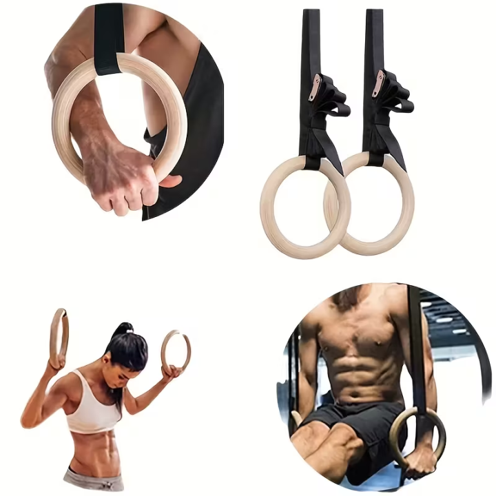 Spn'S%20Gymnastic%20Wooden%20Rings%20with%20Heavy%20Duty%20Adjustable%20Strap%20%7C%20Roman%20Rings%20Perfect%20for%20Calisthenics%20Competition%20and%20Conditioning%20Training%20-%20Image%204