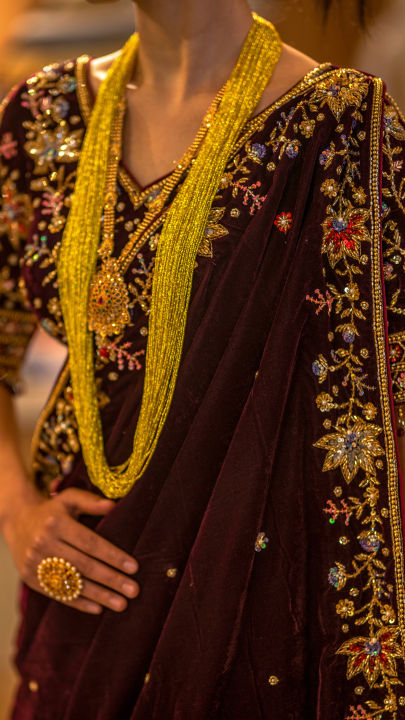 Magar%20Gurung%20Dark%20Purple%20Cultural%20Hand%20Embroidered%20Designer%20Dress%20Lehenga%20Choli%20Set%20-%20Image%207