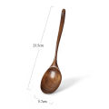 Spoons Wooden Soup Spoon Eco Friendly Tableware Natural Ellipse Wooden Ladle For Eating Mixing Stirring Soup Spoon. 