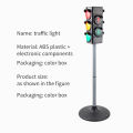 Traffic Light Toy Height Adjustable Kids Toy Educational Sound Flashing Traffic Light Model for Home. 