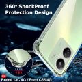 Redmi 13C Transparent TPU Silicon Cover. 