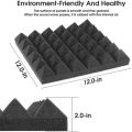 Premium Acoustic Foam Panels: Enhance Sound Quality In Any Space  2" X 12" X 12" Dimensions 2pcs Pack. 