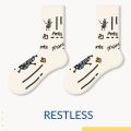 Restless Cotton Unisex Socks. 