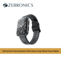 Zebronics Mamba Smart Watch | 4.5cm (1.7) Amoled display | Splash Proof | Heart Rate, SpO2 & BP monitor | Sleep Monitor | 20 days Standby | 30+ Static Sport Modes | 10 Built-in Watch Faces | Call Function (via BT) | Always On Display | 7 Days Data Storage. 