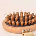 Elastic Airbag Scalp Massage Eliminate Local Fat Handheld Air Cushion Massager Comb Relaxation Tool Wood Gua Sha Brush. 