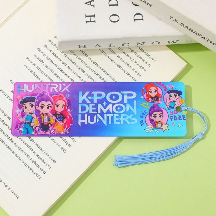 Kawaii%20Acrylic%20Kpop%20Demon%20Hunters%20Bookmarks%20Stationery%20With%20Tassel%20Anime%20Book%20Page%20Markers%20Cartoon%20Huntrix%20Reading%20Book%20Clip%20Kpop%20Fans%20-%20Image%204