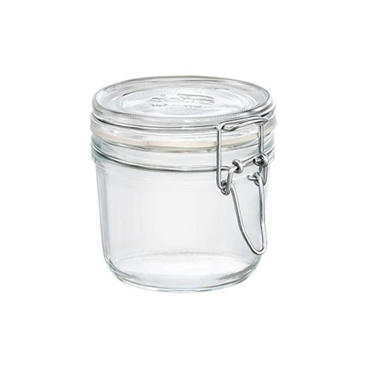 Pasabahce Latch Lock Lid Glass Jar  Old Fashioned Heat Resistance Jar  Storage and Travel Container
