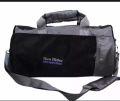 Black/Grey Solid Gym Bag Crossbody Bag For Men. 