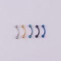 【VisioN Super Shop】Surgical Steel Eyebrow Piercing Curved Barbell Ring Snug Daith Helix Earring. 