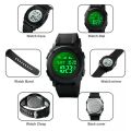 SKMEI 1576 Men Sport Digital Stopwatch Backlight Alarm Waterproof Wrist Watch - Black. 