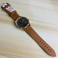 Chaxigo Round Dial Leather Strap Fashionable, Waterproof With Date Function Watch For Men. 