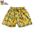 ONE HORN - Minion Printed Boxer Shorts for Men | 60*60 Thread Count | 100% Premium Cambric Cotton | Without Pocket. 