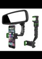 Universal Car Mobile Support 360° Rearview Mirror Mount Phone Holder Seat Clip Stand For Cell Phone Smartphone. 