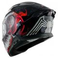 Axor Apex Marvel Venom Black Red Full Face Dual Visor Helmet Free Antifog Free Extra Visor. 