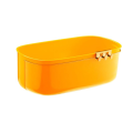 Hanging Storage Box Punch-Free Storage Rack Drainage Storage Basket for Fruits and Vegetables Yellow. 