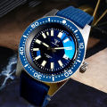 Tandorio 41mm 62MAS Black Gray Dial NH35A Automatic 300M Diving Men's Watch Ceramic Bezel Green Lume Bow Sapphire Glass. 