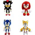 Adenzai-Sonic Plush Action Figure Animal Hedgehog Super Sonic Ray Flying Squirrel-Blue Sonic Plush Toy The Hedgehog -Red Sonic Knuckles Plushie for Kids Boys & Girls (Red Yellow Blue). 
