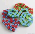 2pc 24 Links Wacky Tracks Toy Snake Click Snap Fidget Toy Chain Link Fidget Sensory Toy Snake Puzzles Gift for Kid Stress Relief. 