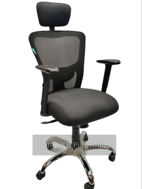 V-Bon%20Bluepark%20Highback%20Fully%20Ergonomic%20Chair%20with%20Adjustable%20Arm%20and%20Lumber%20Support-%204%20Year%20Warranty%20-%20Image%202