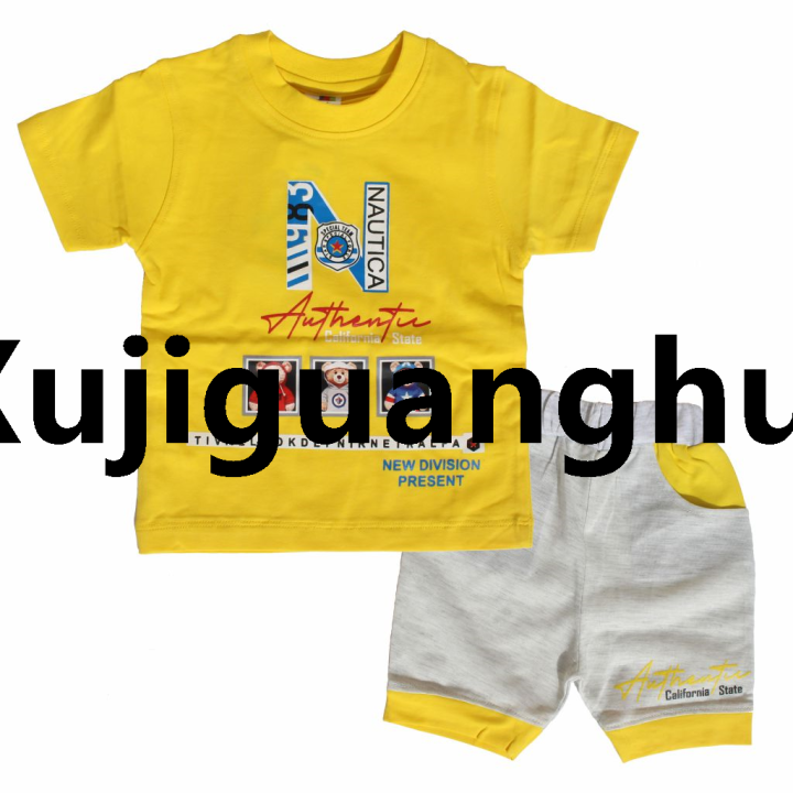 Xujiguanghui%20Summer%20Collection%20Nautica%20Design%20T-shirt%20And%20Shorts%20Pants%20For%20Kids%20Baby%20Girls%20And%20BabAffordabley%20Boys%20Round%20Neck%20Shorts%20Sleeves%20Tee%20Tops%20Clothes%20Set's%20Dresses%20Outfit%20Suit%20GLX%20Store%20-%20Image%203