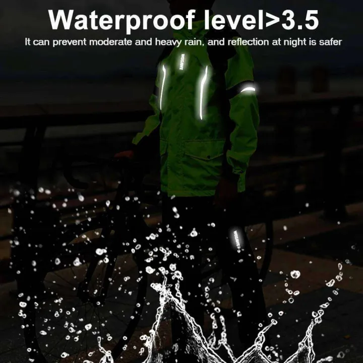 WOSAWE%20Reflective%20Mens%20Raincoat%20Waterproof%20Motocross%20Suit%20Motorcycle%20Jacket%20Split%20Rain%20Cloth%20-%20Image%204