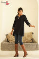 Aamayra Fashion House Black Coloured Short Kurti For Women. 