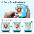 Hot Selling VT09 Digital 60-Minute Visual Timer with 3.5-Inch Colored Screen Countdown Timer for Kids Or Adults. 