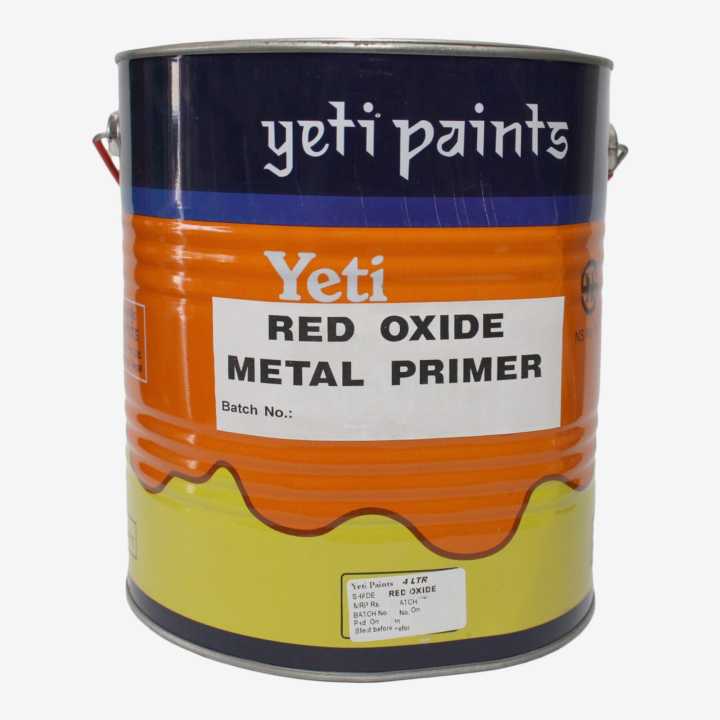 Yeti Paints Red Oxide Metal Primer 4 Ltrs