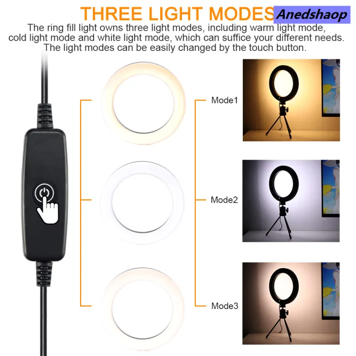 Anedshaop%20%E3%80%90Special%20Promotion%20%E3%80%9118CM%20Dimmable%20Photography%20LED%20Selfie%20Ring%20Light%20Camera%20Fashion%20Phone%20Ring%20Lamp%2010%20inch%20With%20Table%20Tripods%20For%20Makeup%20Video%20Live%20Studio%20-%20Image%206