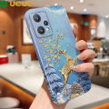UCUC for Realme 9 Pro / OnePlus Nord CE 2 Lite 5G Back Cover Golden Deer Luxury Glossy Hard Plastic Phone Cases. 