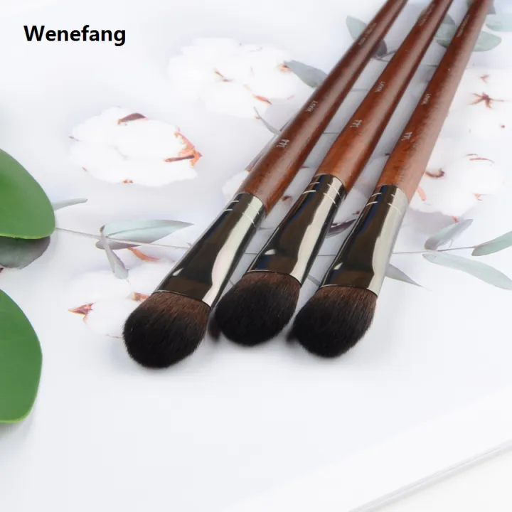 Wenefang%201%20piece%20#144%20Precision%20Highlighter%20Makeup%20brush%20detail%20Powder%20Blusher%20Natural%20wood%20Professional%20Make%20up%20brushes%20-%20Image%204