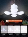 Bright Portable Solar Camping Lights, 5 Light Modes, Waterproof Tent Light, Perfect Lantern Flashlight for Hurricane, Emergency, Survival Kits, Hiking, Fishing, Home. 