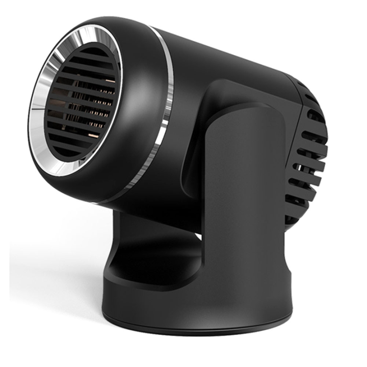 OUMERY Car Glass Defogger Car Heater Car Defroster 12V Quick Heat Cold Heater Hairdryer Heater Electric Heater Black