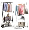 Multifunction Clothes Triangle Coat Rack Removable Bedroom Rack With Wheels | Metal Multpurpose Clothes Rack. 