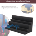 4 Pcs Corner Bass Trap Acoustic Panel Studio Sound Absorption Foam 12*12*24cm. 