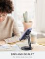 Mobile Phone stand for Desk/Bed, 360 Degree Rotating, adjustable Foldable Cell Phone Holder, Aluminum Office Desk Accessories All Phones. 