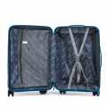 NUELITE SET OF 3 Luggage BRANDENBURG | 8 Wheel Spinner Trolley Bag | Anti-Theft Zipper Integrated Lock Extra Security | Unbreakable Hard Shell Suitcase Luggage. 